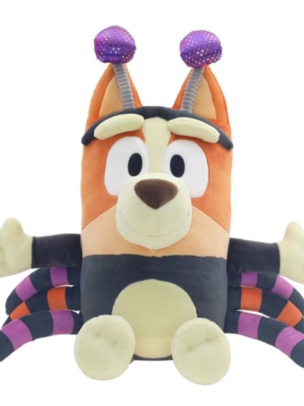 Bluey Halloween Bingo Spider Costume 18" Multicolor Jumbo Plush Toy